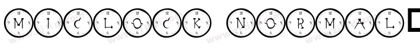 MiClock Normal字体转换